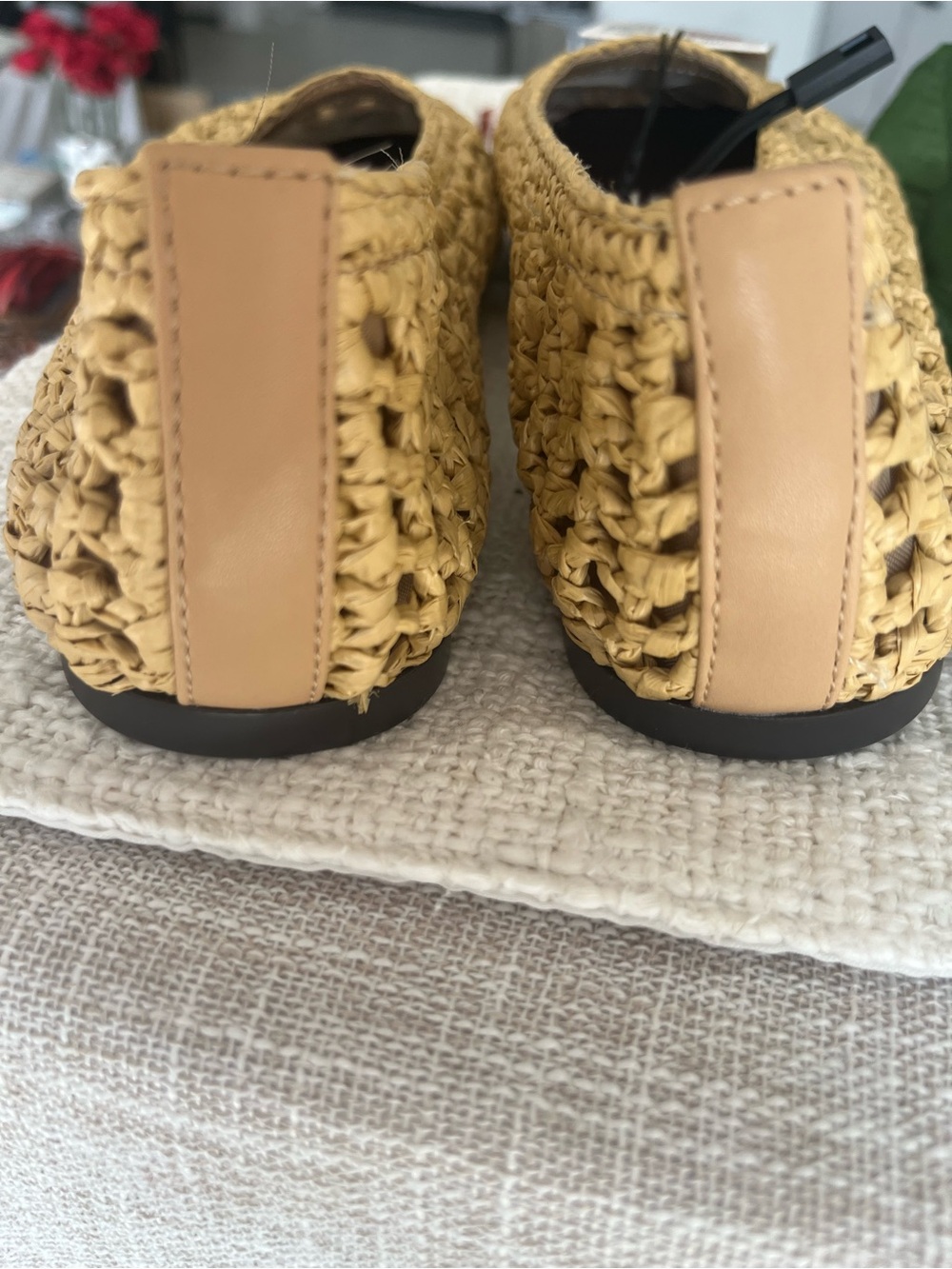 ZARA NWT Woven Ballet Flats Size 7.5 - Picture 7 of 8
